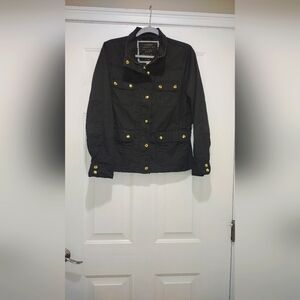 J. CREW Women's Downtown Field Jacket Size Medium Military Olive Green